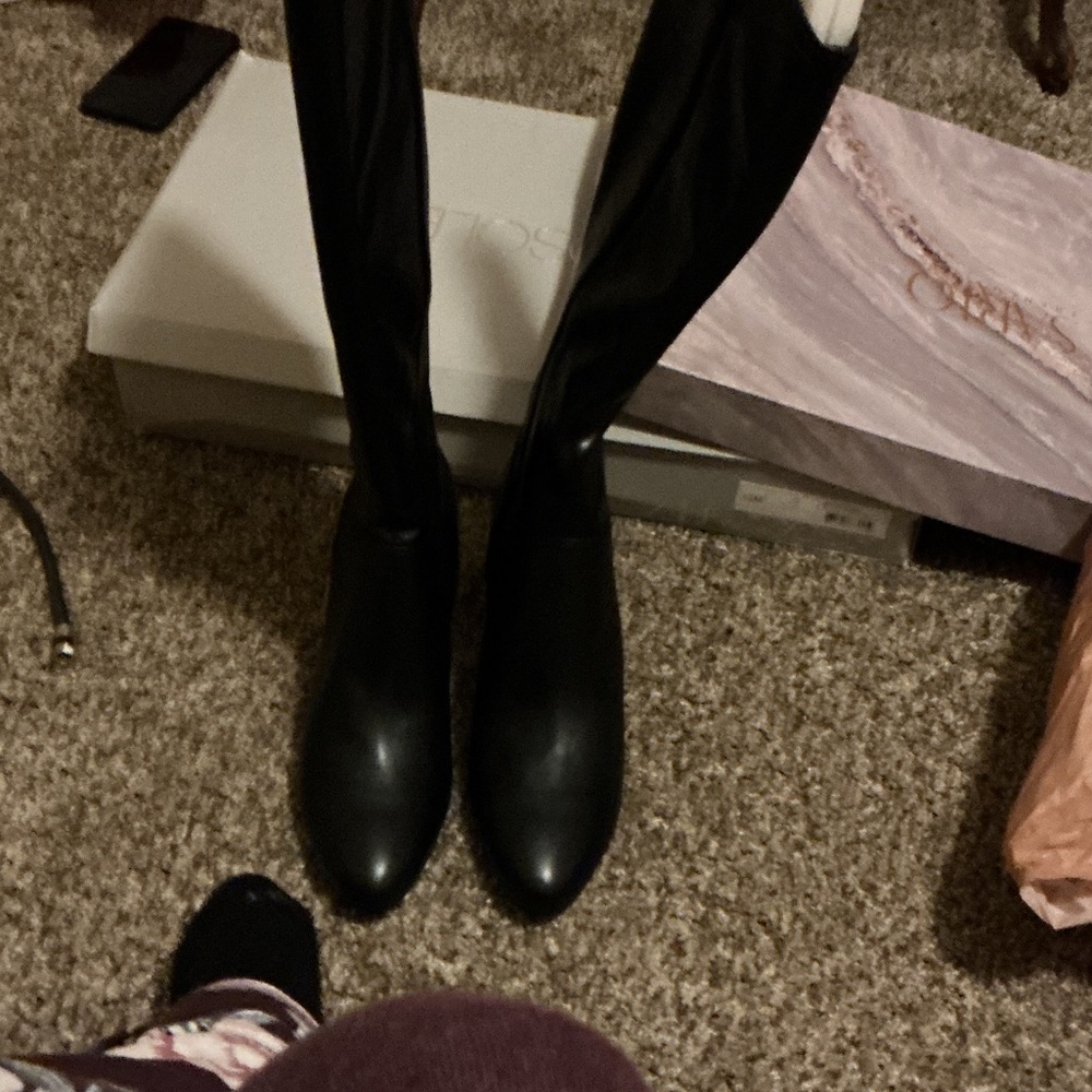 Black Women's Tall Riding Boots - Classic Waterproof Style